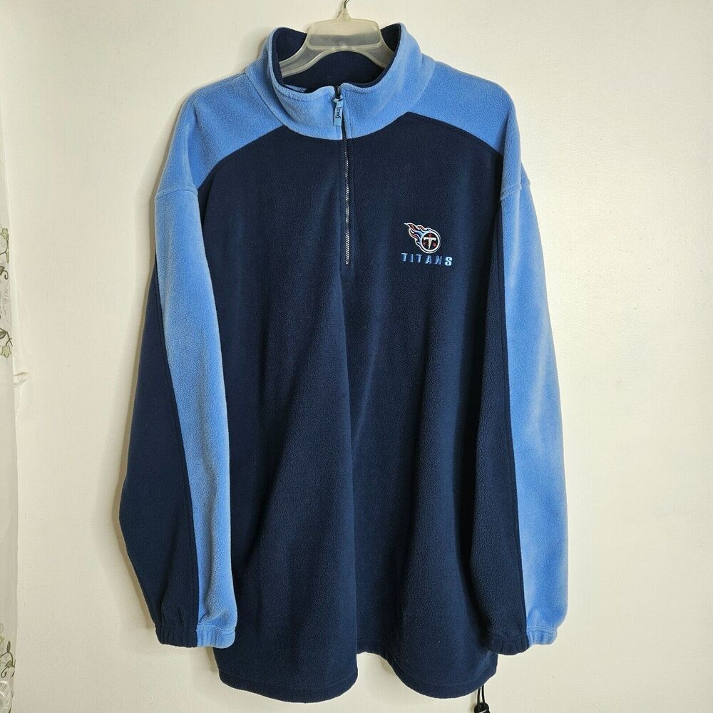 Tennessee Titans Fleece Jacket Mens 2XL NFL Team Apparel Blue